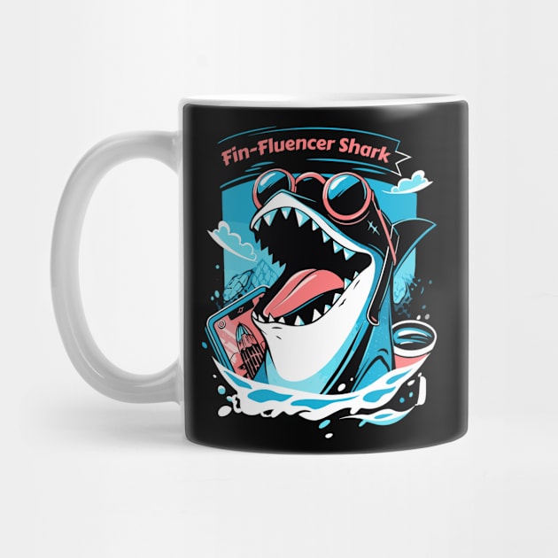 The Fin-Fluencer | A Shark T-Shirt by Indigo Lake